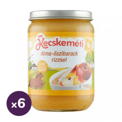 Kecskeméti alma-őszibarack rizzsel, 4 hó+ (6x190 g) (HU4703-02)