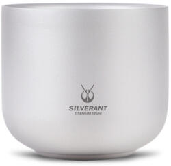 SilverAnt Ceașcă de ceai din titan cu pereți dubli 125 ml