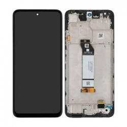 Xiaomi Redmi Note 10 5G, Note 10T 5G, Poco M3 Pro 5G előlap keret, lcd kijelző és érintőpanel, fekete OEM M2103K19G, M2103K19PG