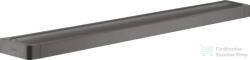 Hansgrohe AXOR UNIVERSAL SOFTSQUARE 89, 4 cm-es törölközőtartó, szálcsiszolt fekete króm 42833340 (42833340)
