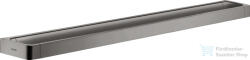 Hansgrohe AXOR UNIVERSAL SOFTSQUARE 89, 4 cm-es törölközőtartó, polírozott fekete króm 42833330 (42833330)
