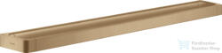 Hansgrohe AXOR UNIVERSAL SOFTSQUARE 89, 4 cm-es törölközőtartó, szálcsiszolt bronz 42833140 (42833140)