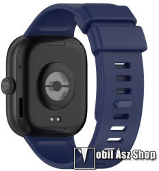 Xiaomi Smart Band 9 Pro, 8 Pro, Redmi Watch 4, Okosóra szíj, Szilikon, 99+128mm hosszú, Sötétkék