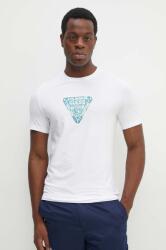 Guess t-shirt fehér, férfi, nyomott mintás, M4YI35 J1314 - fehér M