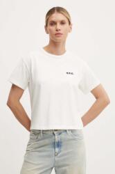 APC A. P. C. pamut póló t-shirt boxy petit vpc női, fehér, COHBQ. F26390 - fehér M