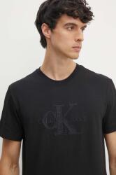 Calvin Klein Jeans pamut póló fekete, férfi, nyomott mintás, J30J325916 - fekete M