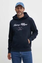 Tommy Hilfiger felső sötétkék, férfi, nyomott mintás, kapucnis, MW0MW33631 - sötétkék M