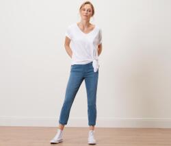 Tchibo Női 7/8-os treggings, lyukhímzéssel, kék Kék 46
