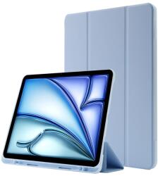  LEATHER Capac cu balamale pentru Apple iPad Air 11 2026 / 2025 / 2024 albastru deschis