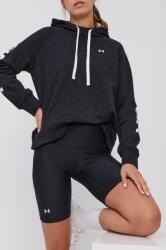 Under Armour edzős rövidnadrág 1360939 női, fekete, sima, magas derekú - fekete L