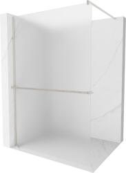 Mexen Kioto+, Walk-In zuhanyparaván polccal és akasztóval 70 x 200 cm, 8 mm-es matt üveg, csiszolt acél profil, 800-070-121-97-30 (800-070-121-97-30)