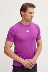 adidas Performance edzős póló Gym+ lila, sima, IW8372 - lila XL