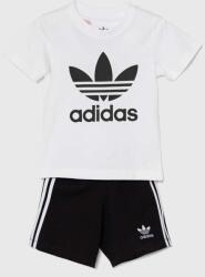 adidas Originals baba pamut melegítő SHORT TEE SET fehér, JE0521 - fehér 92