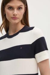 Tommy Hilfiger pamut póló női, sötétkék, WW0WW42369 - sötétkék XS