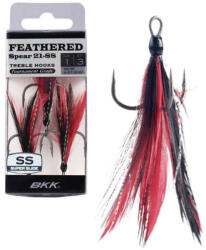 BKK Bkk_feathered Spear-21 Ss 8# 3db/csomag Red-black (bket6162) - marlin