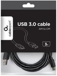 USB 3.0 Type-C(M) / USB 2.0 A(M) 3m kábel Gembird CCP-USB2-AMCM-10