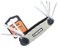 Finder Imbuszkulcs Klt. 8r. Torx T9-t40 Finder 193301 összecsukható (3460535)