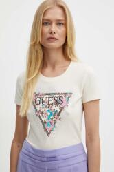 Guess t-shirt CHERRY FLOWER női, bézs, W4YI26 J1314 - bézs S