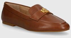 Lauren Ralph Lauren bőr mokaszin Averi III barna, női, lapos talpú, 802946808002 - barna Női 39