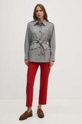 Tommy Hilfiger rövid kabát női, szürke, átmeneti, oversize, WW0WW43316 - szürke 36