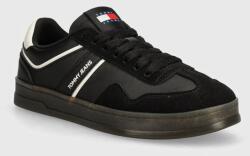 Tommy Jeans sportcipő TJM LEATHER RETRO CUPSOLE fekete, EM0EM01414 - fekete Férfi 46