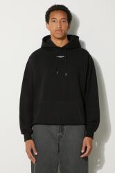 Drôle de Monsieur pamut melegítőfelső Le Hoodie Slogan a Poche Classique fekete, férfi, sima, kapucnis, PERM-HO161-CO127-BL - fekete S