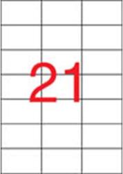 APLI Etikett, univerzális, 70x42, 4 mm, APLI, 2100 etikett/csomag (1276/3136) - tonerpiac