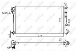 NRF hűtő, motorhűtés NRF 58101A (58101A)