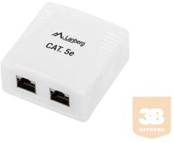 Lanberg FTP Data Box 2-port RJ45 shielded cat. 5E (OS5-0002-W)