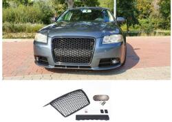  AUDI A3 8P 2005-2008 S-LINE-hoz RS stílusú fényes fekete hűtőrács