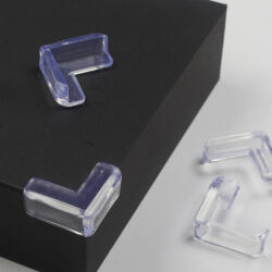 Empria Set 4 protectii colturi, forma L, silicon transparent, 1.5x0.5x4.0 cm (PCT1.5X0.5X4.0)