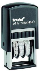 Trodat Bélyegző dátum TRODAT 4810 UNG betűvel megjelenített fekete ház fekete párna (4810) - fotoland