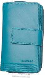La Scala türkizkék női bőr pénztárca (TGN443 TURQUOISE)