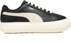 PUMA Suede Mayu Lth Damen Schwarz F02 Cipők 381042-002 Méret 40