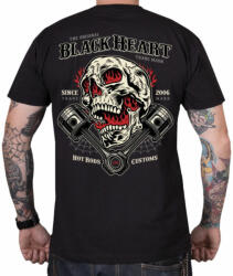 Black Heart Tricou pentru bărbați BLACK HEART - FLAME PISTON - NEGRU - 12168