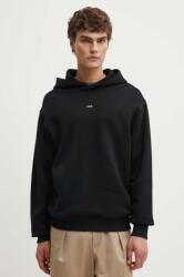 APC A. P. C. pamut melegítőfelső hoodie boxy micro logo GOTS fekete, férfi, sima, kapucnis, COHBX. H27911 - fekete XL