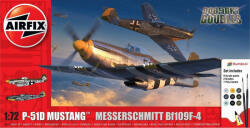 Airfix P-51D Mustang vs Bf109F-4 Dogfight Double 1: 72 (A50193)