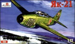 Amodel Yakovlev Yak-21 Soviet jet fighter 1: 72 (AMO7247)