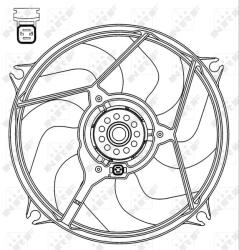 NRF ventilátor, motorhűtés NRF 47069 (47069)