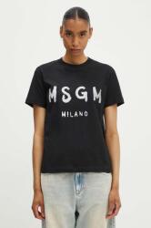 MSGM pamut póló női, fekete, 3441MDM510G. 237002 - fekete M