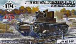 UniModels Vickers E Mk. A British tank(made f. Polan plastic tracks 1: 72 (UMT671-01)