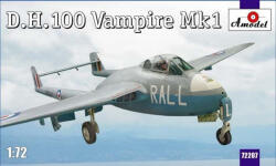 Amodel D. H. 100 Vampire Mk1 RAF jet fighter 1: 72 (AMO72207)