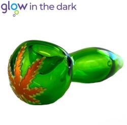 Urban Crew Pipa sticla Glow in The Dark verde 10cm
