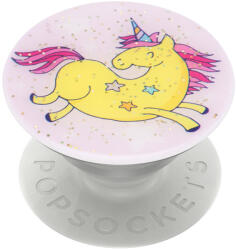 Popsockets Suport pentru telefon - Popsockets PopGrip - Jumping Unicorn cu sclipici