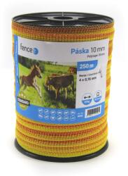 VNT electronics s. r. o - Fencee Fencee villanypásztor szalag, - sárga / narancssárga, 250 m x 10 mm, 10.12 ohm/m, 65 kg
