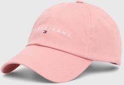 Tommy Jeans pamut baseball sapka rózsaszín, nyomott mintás, AW0AW16868 - rózsaszín Univerzális méret - answear - 10 990 Ft