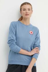 Fjallraven pamut melegítőfelső 1960 Logo Badge Sweater női, nyomott mintás, F87230 - kék M