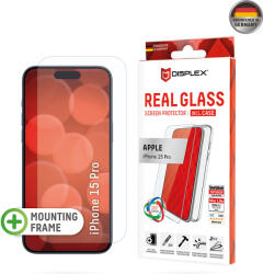 Displex Folie pentru iPhone 15 Pro - Displex Real Glass + Case - Clear