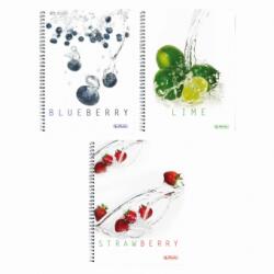 Herlitz Caiet A4 70f Spirala Patratele Perforat Fresh Fruit Diverse Modele (11330776)