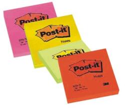 Post-it NOTES AUTOADEZIV POST-IT 76x76 mm, culori neon